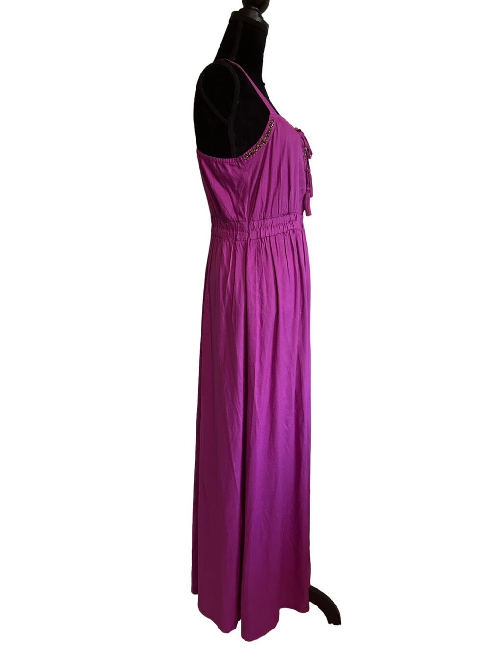 K. Jordan Pink Maxi Dress Small New Spaghetti strap